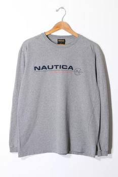 推荐Vintage Nautica Competition Long Sleeve Applique T-shirt商品