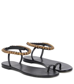 推荐Capri embellished leather sandals商品