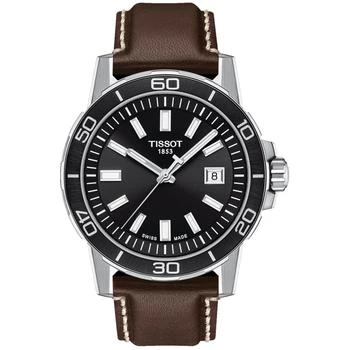推荐Tissot Men's Supersport Black Dial Watch商品