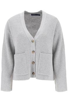 Ralph Lauren | CARDIGAN IN RIBBED CASHMERE AND WOOL BLEND商品图片,6.8折