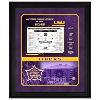 Fanatics Authentic | LSU Tigers 2023 NCAA Women's Basketball National Champions Framed 20" x 24" Bracket Collage Photo,商家Macy's,价格¥973