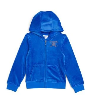 Juicy Couture | Velour Diamanté Logo Hoodie (7-16 Years) 