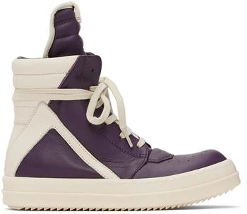 推荐Kids Purple & Off-White Geobasket Sneakers商品