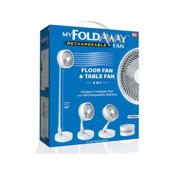 商品2-in-1 Adjustable Height Unique Foldaway Portable My Foldaway Rechargeable Floor Table Fan,商家Macy's,价格¥292图片