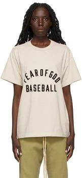 推荐Beige Baseball T-shirt商品