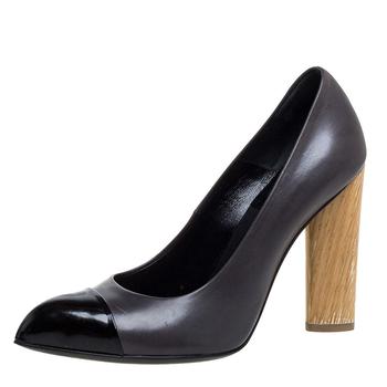 ysl高跟鞋价格, [二手商品] Yves Saint Laurent | Saint Laurent Paris Black Leather Wood Heel Pointed Toe Pumps Size 37.5商品图片 4.3折