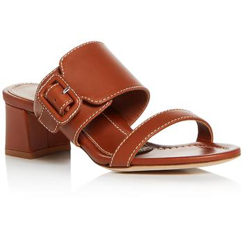 推荐Marion Parke Womens Bree Leather Strappy Mule Sandals商品