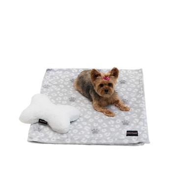 商品Juicy Couture | 2-Piece Set Pet Throw Blanket Bone Pillow, Leopard With Paws,商家Macy's,价格¥231图片
