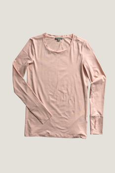 推荐Slim fit T-shirt with long sleeve and cuff detail商品