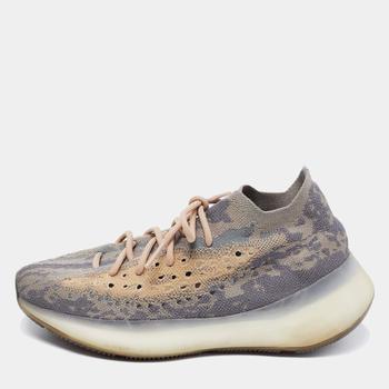 yeezy380, [二手商品] YEEZY | Yeezy x adidas Grey/Beige Knit Fabric Boost 380 Mist Low-Top Sneakers Size 43 1/3商品图片 8.8折