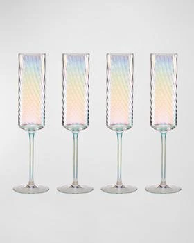 Lenox | Tuscany Iridescent Flute Glasses, Set of 4,商家Neiman Marcus,价格¥536