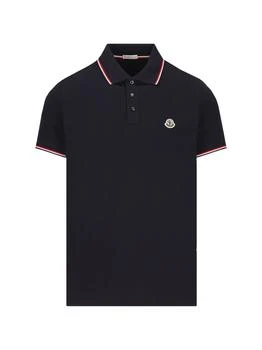 推荐Moncler Logo Patch Short-Sleeved Polo Shirt商品
