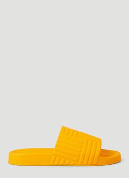 Bottega Veneta | Rubber Carpet Slides in Orange商品图片,