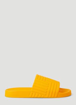 Bottega Veneta | Rubber Carpet Slides in Orange商品图片,