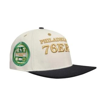 Pro Standard | Men's Cream, Black Philadelphia 76ers Album Cover Snapback Hat,商家Macy's,价格¥298