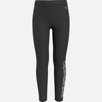 推荐Calvin Klein Girls' Logo Legging - Black商品