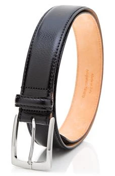MADE IN ITALY Pebble Leather Belt
