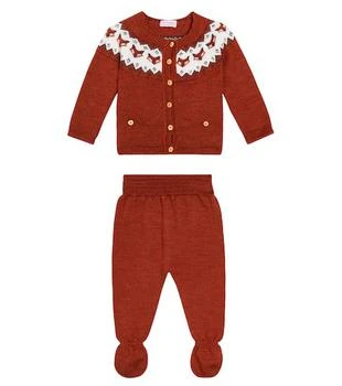 La Coqueta | 婴幼儿 — 羊毛夹克与裤装两件套,商家MyTheresa CN,价格¥968