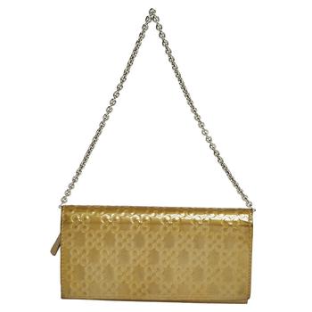 Coach链条包, [二手商品] Coach | Coach Olive Green Patent Leather Continental Wallet on Chain商品图片 4.5折