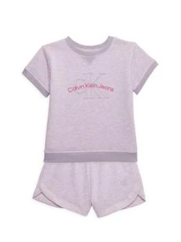 Calvin Klein | Little Girl's 2-Piece Tee & Shorts Set 4.5折