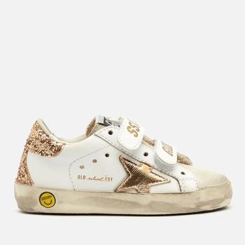 Golden Goose | Golden Goose Toddlers' Suede Toe and Leather Old School Trainers商品图片,