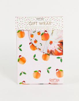 商品Ginger Ray | Ginger Ray peach wrapping paper, ribbon and tag kit,商家ASOS,价格¥27图片