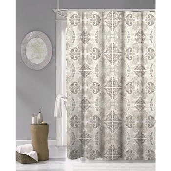 Dainty Home | Mosaic Fabric Shower Curtain, 70" x 72",商家Macy's,价格¥259