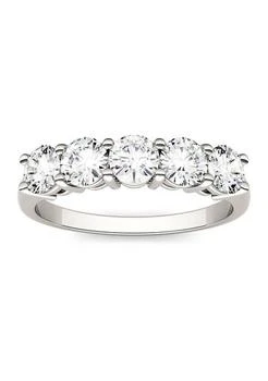 Charles & Colvard | Colvard 1.15 Ct. T.w. Moissanite Five Stone Band In 14K White Gold,商家Belk,价格¥6178