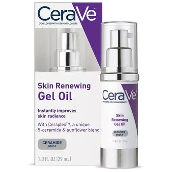 CeraVe | Skin Renewing Gel Oil Face Moisturizer, Fragrance Free 第2件5折, 满免