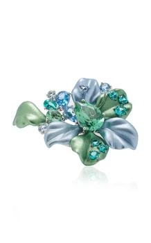 Anabela Chan | Anabela Chan - 18K White Gold Paraiba Ariel Multi-Stone Ring - Blue - US 7 - Moda Operandi - Gifts For Her,商家Fashion US,价格¥17720