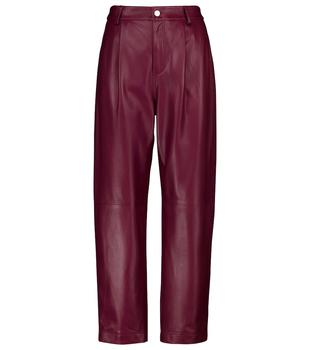 RED Valentino | 皮革高腰裤装商品图片,5.9折