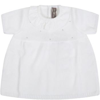 推荐Little Bear White Dress For Babygirl With Polka商品