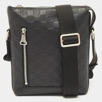 推荐Louis Vuitton Black Damier Leather Infini Discovery BB Messenger Bag商品