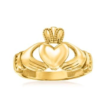 Ross-Simons | 14kt Yellow Gold Claddagh Ring,商家Premium Outlets,价格¥3925