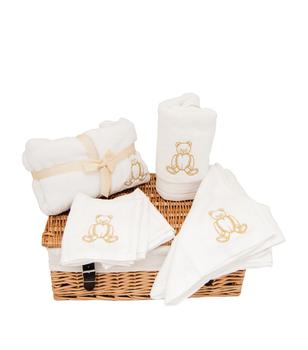 商品Cotton and Company | Bear-Embroidered Bathrobe, Towel and Muslin Hamper,商家Harrods,价格¥3310图片