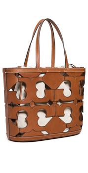 tory burch托特包精选, Tory Burch | Tory Burch Cutout Logo Small Tote商品图片 