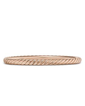 商品David Yurman | Sculpted Cable Bangle Bracelet in 18K Rose Gold,商家Bloomingdale's,价格¥29375图片