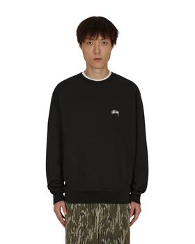 STUSSY | Overdyed Crewneck Sweatshirt Black商品图片,额外8.6折, 额外八六折