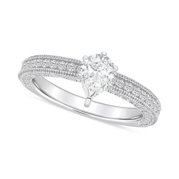 商品Diamond Pear Engagement Ring (1-1/5 ct. t.w.) in 14k Gold图片