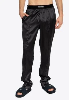 Tom Ford | Logo-Waistband Stretch Silk Pajama Pants,商家Thahab,价格¥6373