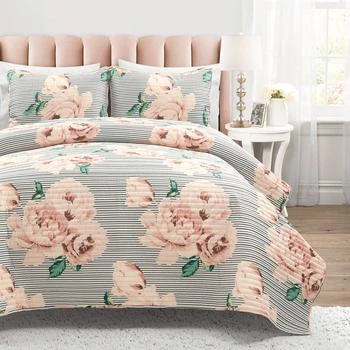 Lush Decor | Mira Vintage Floral Oversized Quilt Set,商家Premium Outlets,价格¥590
