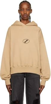 We11done | Beige Center Basic Hoodie 3折