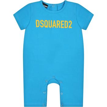 商品DSQUARED2 | Dsquared2 Light Blue Romper For Baby Boy With Logo,商家Italist,价格¥1116图片