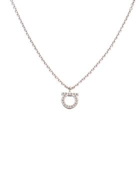春装菲拉格慕, Salvatore Ferragamo | Salvatore Ferragamo Gancini Crystal Necklace商品图片 8折