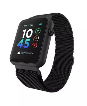 iTouch | Air 4 Unisex Black Zinc Alloy Mesh Bracelet Smartwatch 41mm,商家Macy's,价格¥374