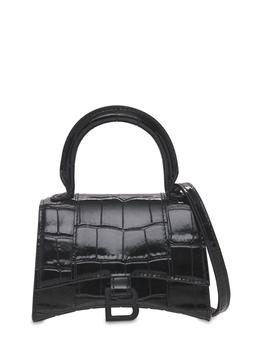 巴黎世家沙漏包价格, Balenciaga | Mini Hourglass Cocco Print Leather Bag商品图片 