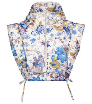 推荐Hoodia floral padded hooded vest商品