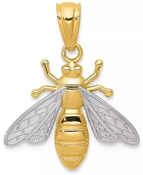 Macy's | Two-Tone Bee Charm Pendant in 14k Gold,商家Macy's,价格¥643