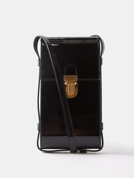 推荐Patent-leather cross-body phone pouch商品