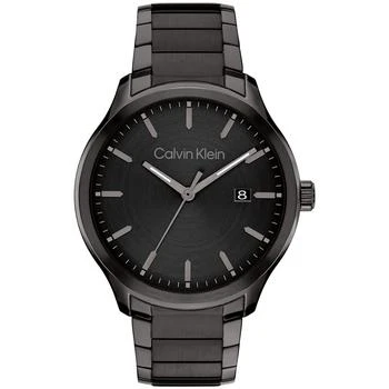 Calvin Klein | Men's 3H Quartz Black Stainless Steel Bracelet Watch 43mm 